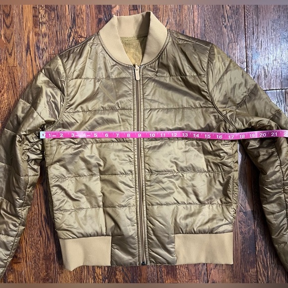 LULULEMON Nonstop Bomber Jacket Reversible in Gold Spice Size 4 - Picture 7 of 14
